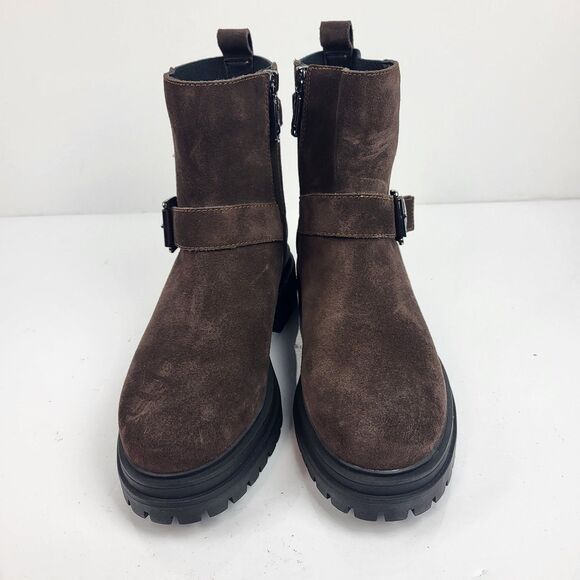 Blondo Ginny Buckle zipper Ankle Boot Booties Suede leather - Picture 9 of 13